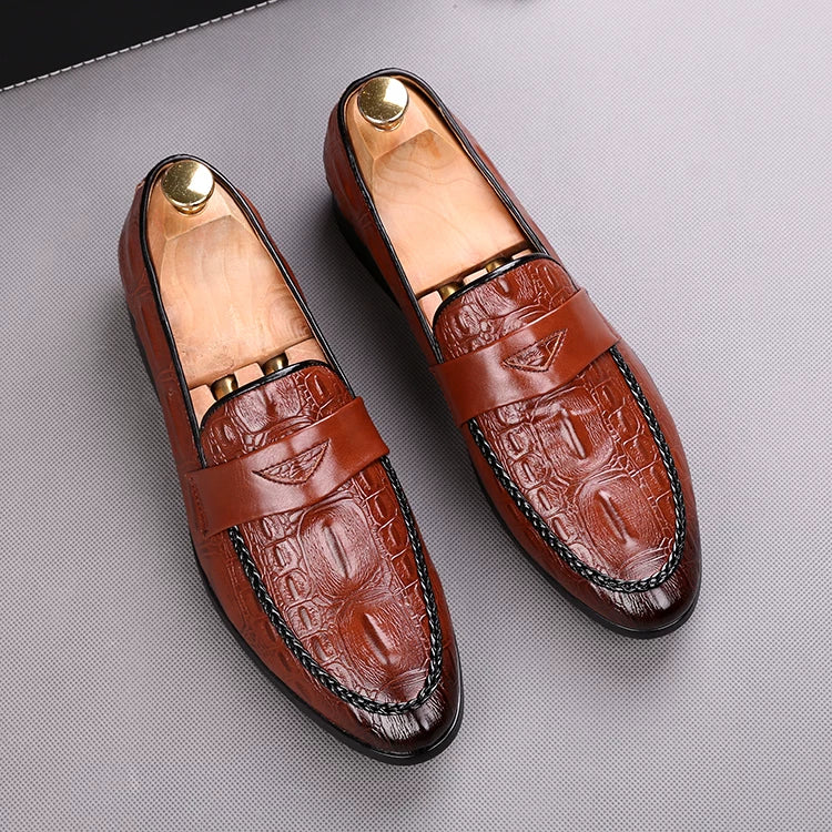 Men's Loafers, Height Increasing, Pointed Toe