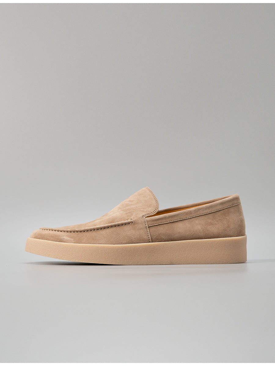 6509a-1 premium velvet loafers - cashmere slip-ons for men - handmade trendy shoes - business casual versatile leather shoes