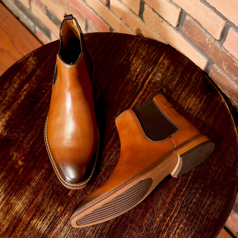 Men's Genuine Leather Martin Boots, British Style