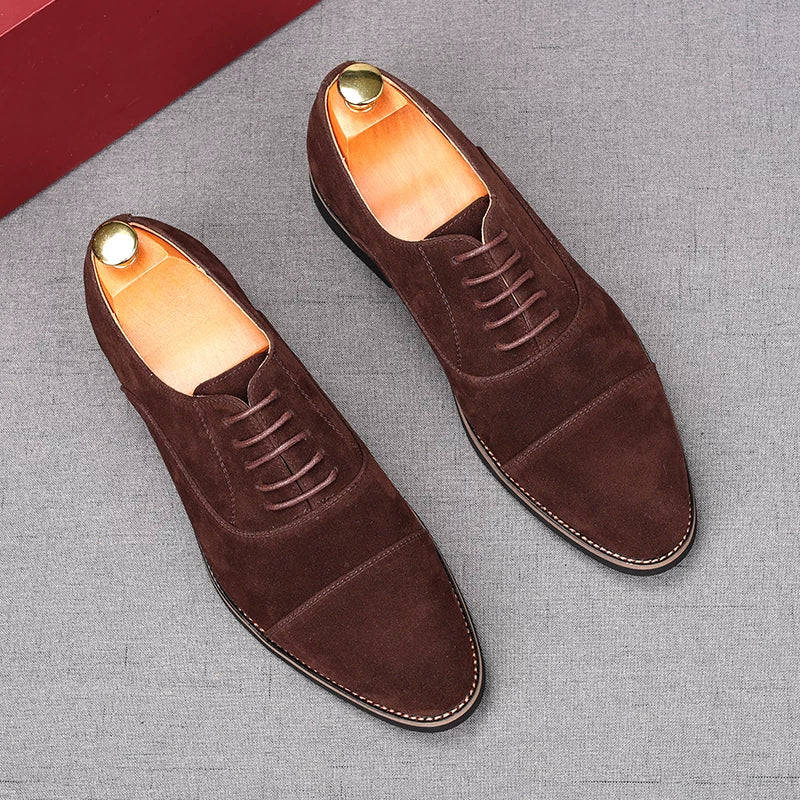 Men's Derby Shoes, Height Increasing, Pointed Toe