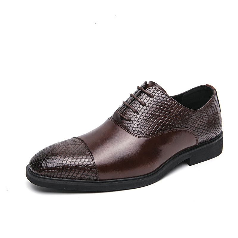 Cross-border men's shoes, plus size, british style formal leather shoes, men's business casual shoes