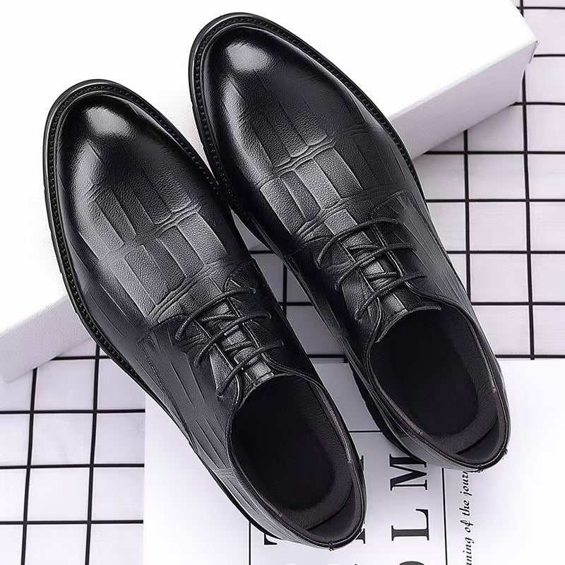 2026 new men's leather dress shoes - business formal, summer breathable, korean style, british style
