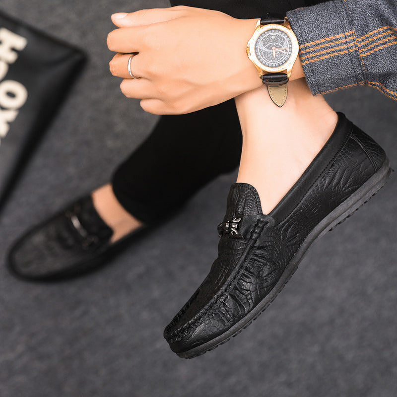 Spring/summer casual sneakers, trendy loafers, men's slip-ons, moccasins, one-step shoes, men's foot 3