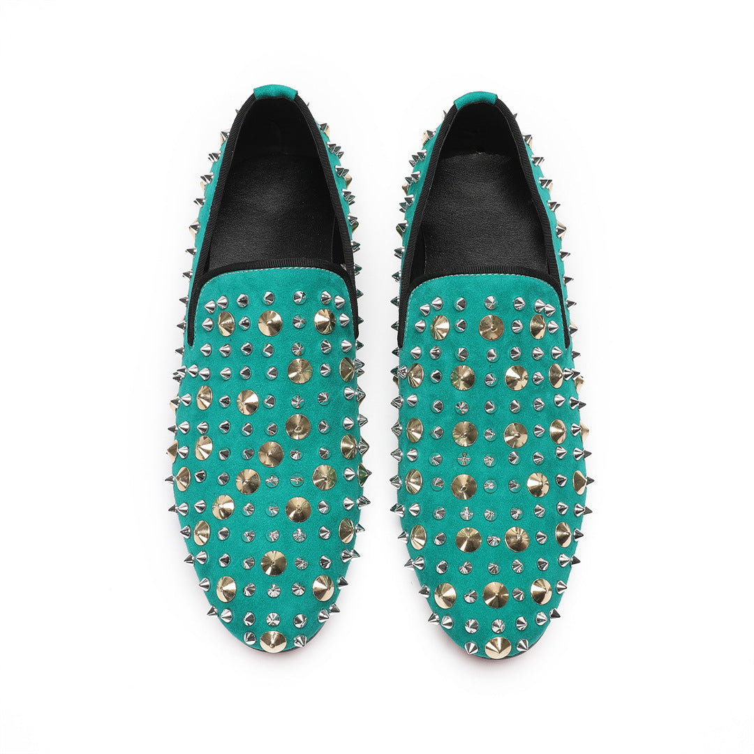 2024 new breathable beanie shoes men's summer casual street canvas lazy driving one pedal low-top shoes rhinestones