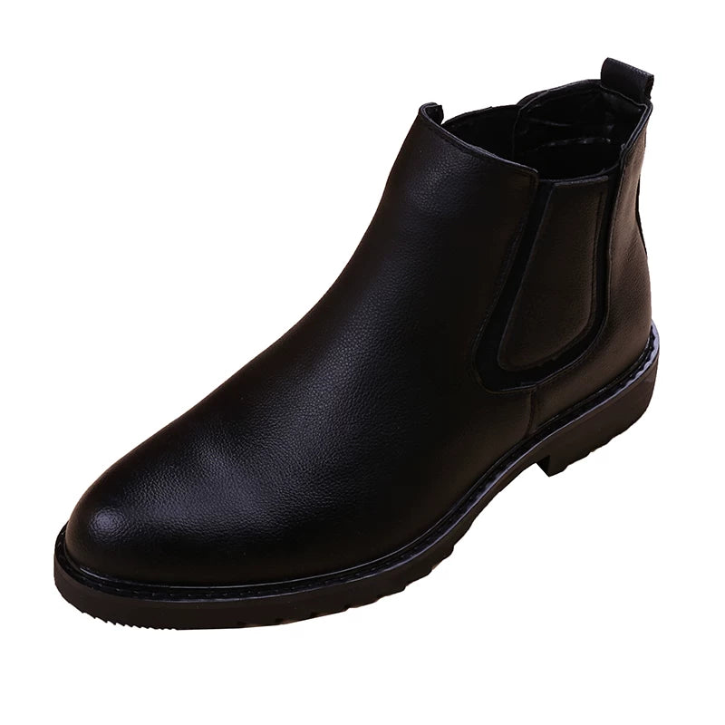 Men's Martin Boots, Height Increasing, Pointed Toe