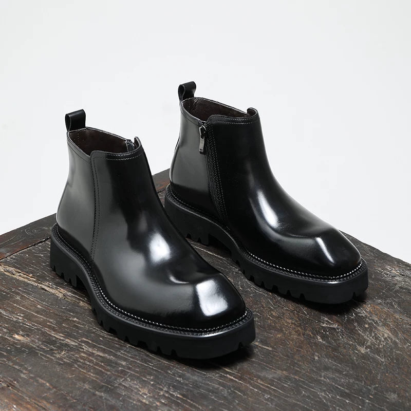Men's Chelsea Boots, Height Increasing, Thick Sole