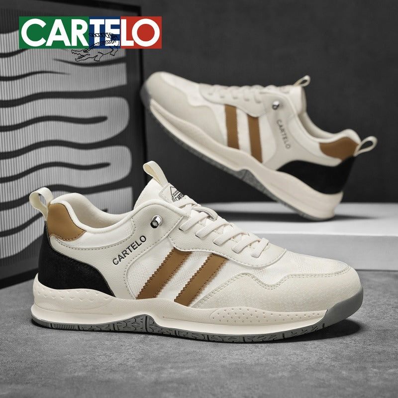 Men's shoes 2026 new spring retro versatile skate shoes ice silk breathable athletic casual agnès b. training dad shoes trendy sneakers