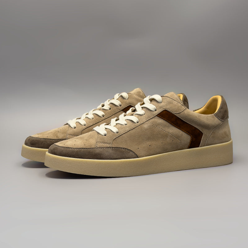 yunshu handmade shoes new daily easiest for match breathable casual genuine leather shoes trendy shoes men's sports sneakers 1