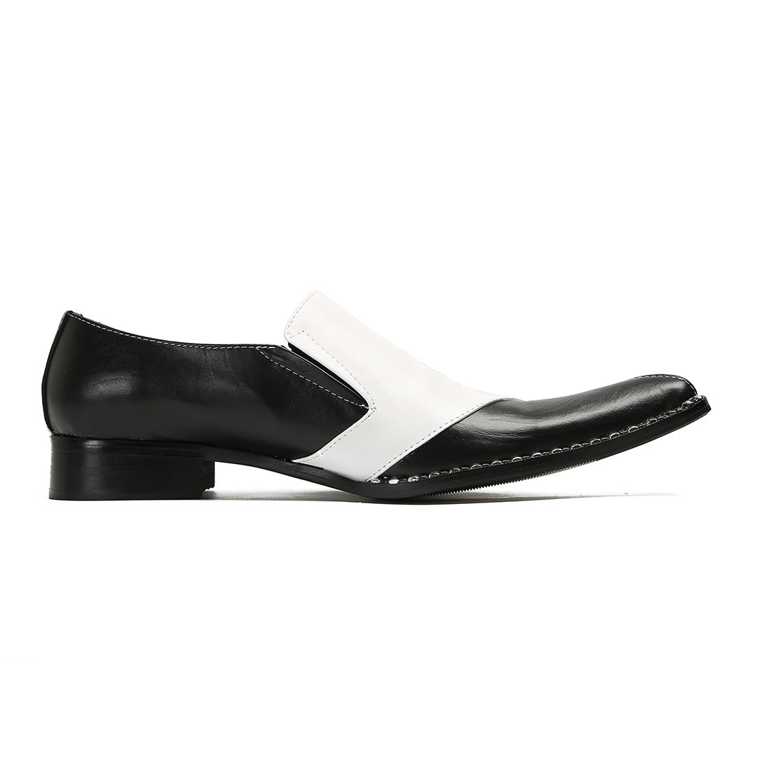 Men's Leather Oxford Formal Shoes – Pointed Toe, Business – Style 76