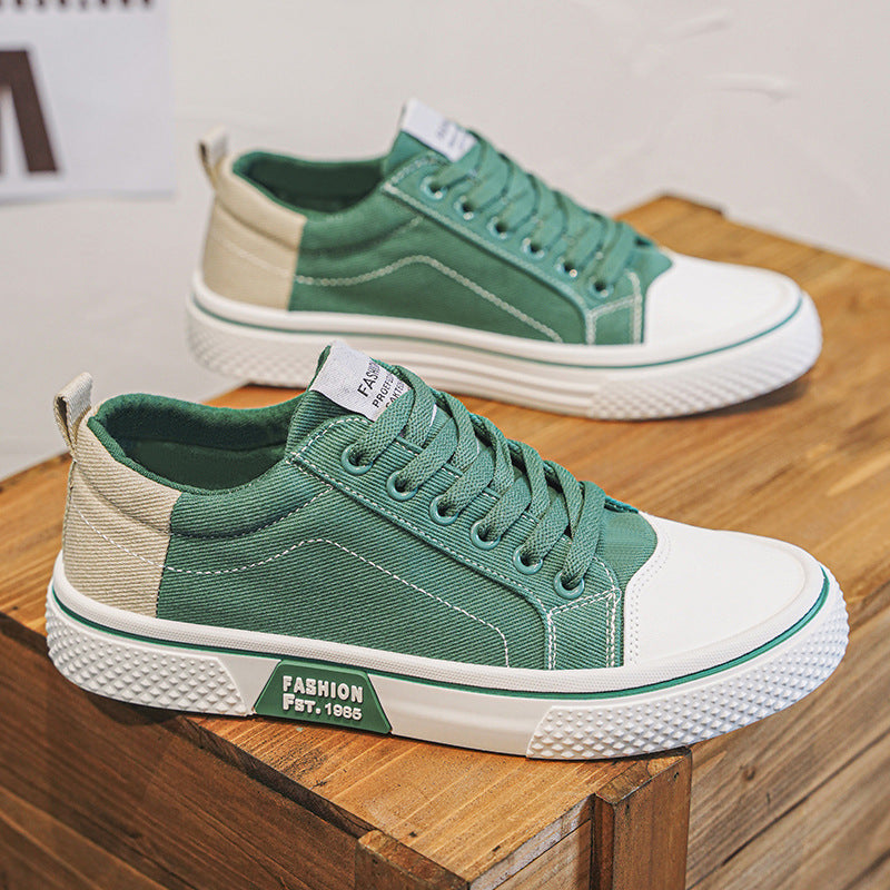 2026 spring/autumn canvas shoes: new breathable, versatile skate shoes for men - soft sole, casual, trendy, and stylish canvas sneakers