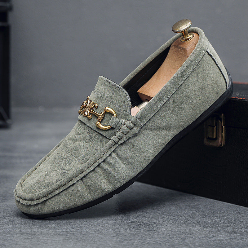 2024 autumn new men's loafers - european style fashion, trendy men's shoes, slip-on suede loafers 5
