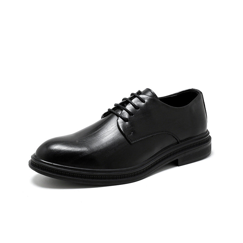 Plus size men's shoes - british style business casual leather shoes