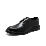 Plus size men's shoes - british style business casual leather shoes