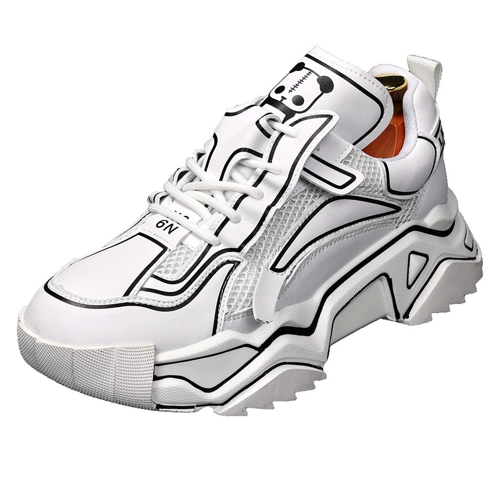 Men's Chunky Sneakers, Height Increasing, Thick Sole