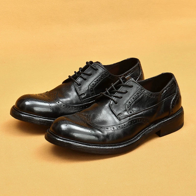 Men's Genuine Leather Leather Shoes, Business, Formal