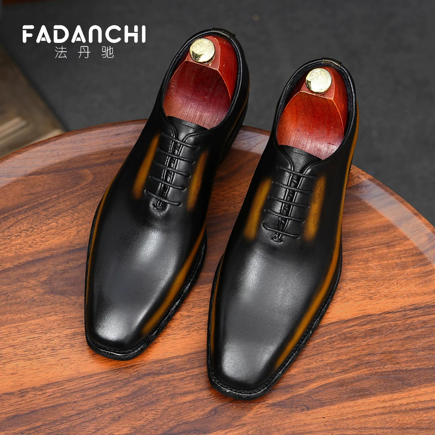 Men's Genuine Leather Oxford Shoes, British Style, Business