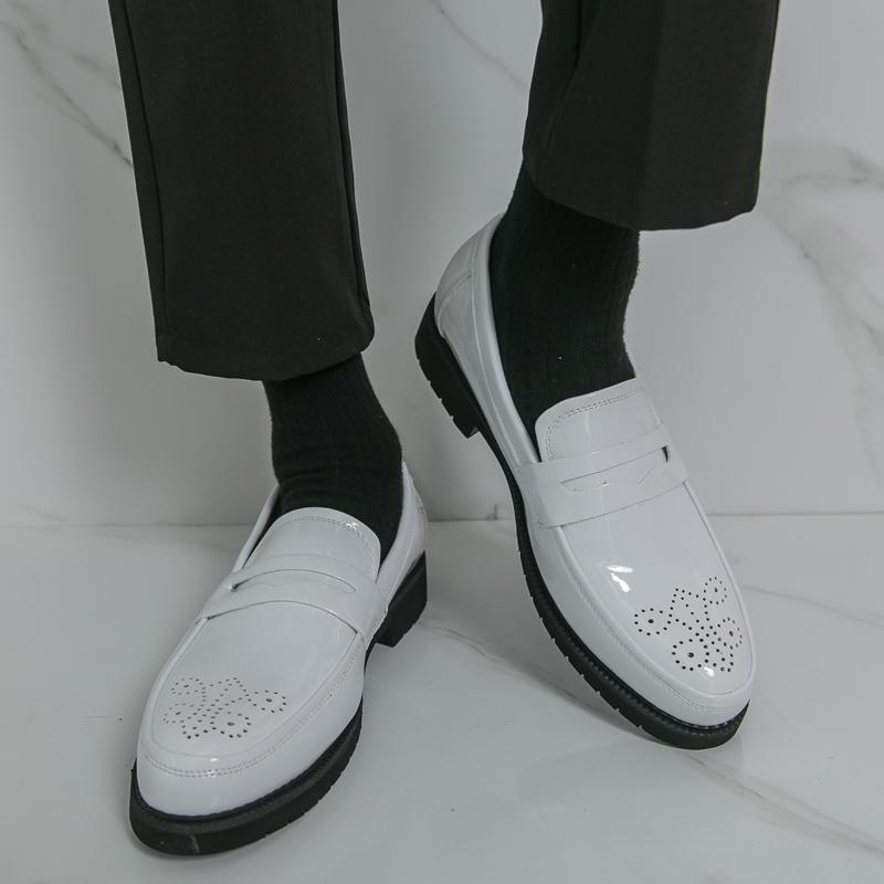 2026 spring new men's casual formal leather shoes business british brogue casual flats wedding shoes 4