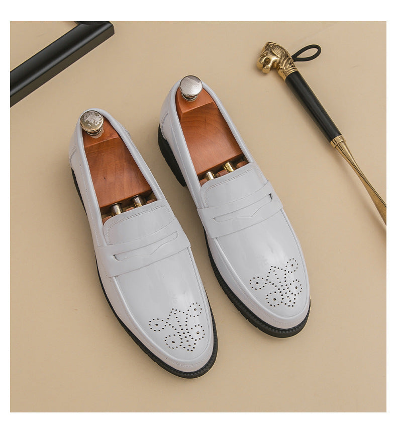 2026 spring new men's casual formal leather shoes business british brogue casual flats wedding shoes 16