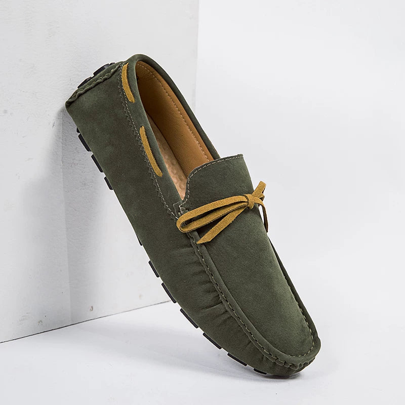 Men's Suede Loafers, Breathable