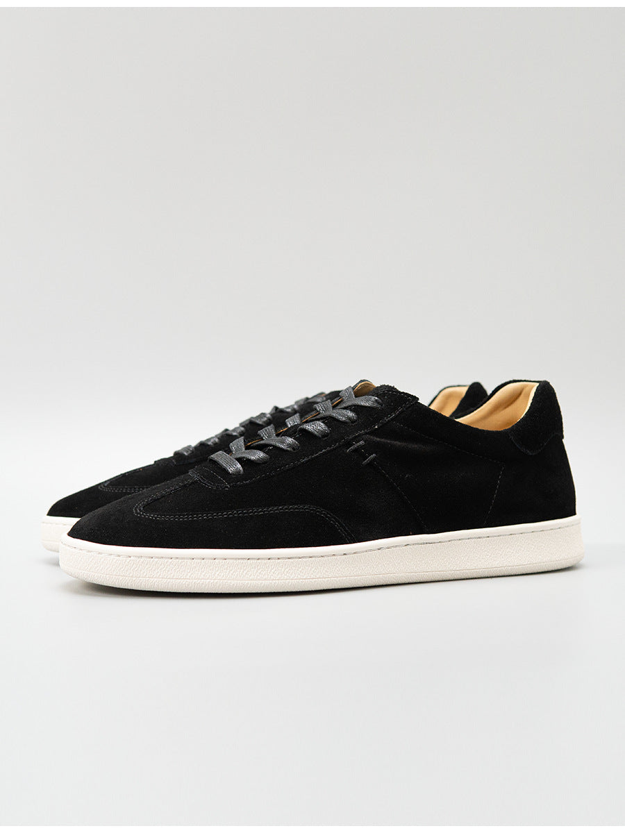 Zhenxian european station summer retro genuine leather guangzhou handmade pure color casual shoes fashiontrendy men's shoes easiest for match sneakers