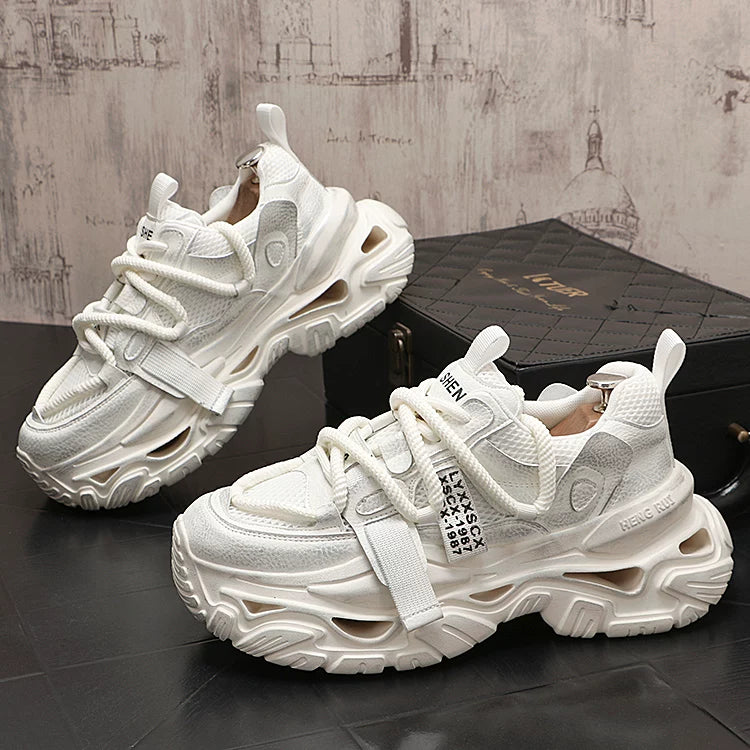 Men's Platform Breathable Retro Trendy Chunky Dad Sneakers 2026 New
