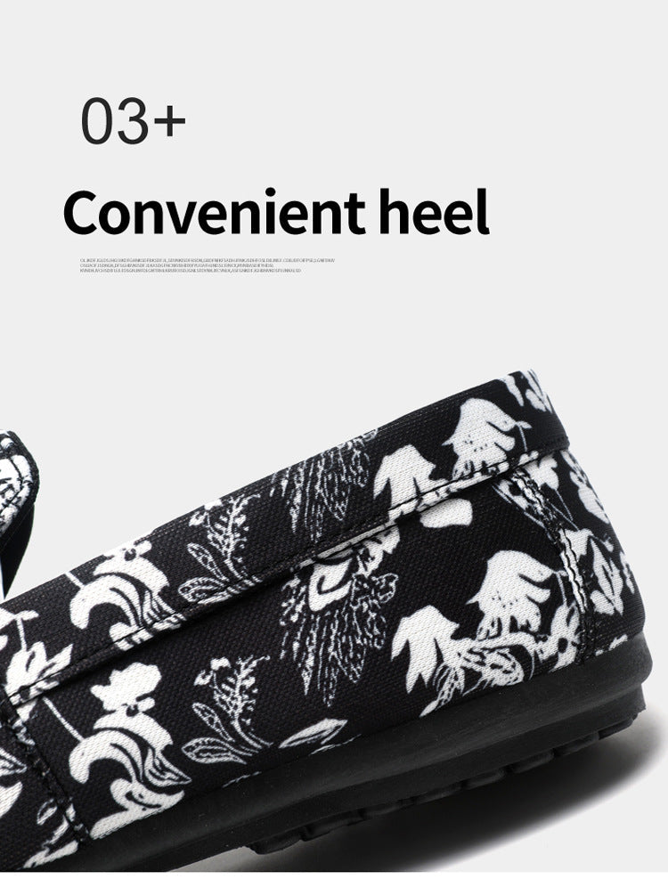 Spring/summer casual sneakers, trendy loafers, men's slip-ons, moccasins, one-step shoes, men's foot 10