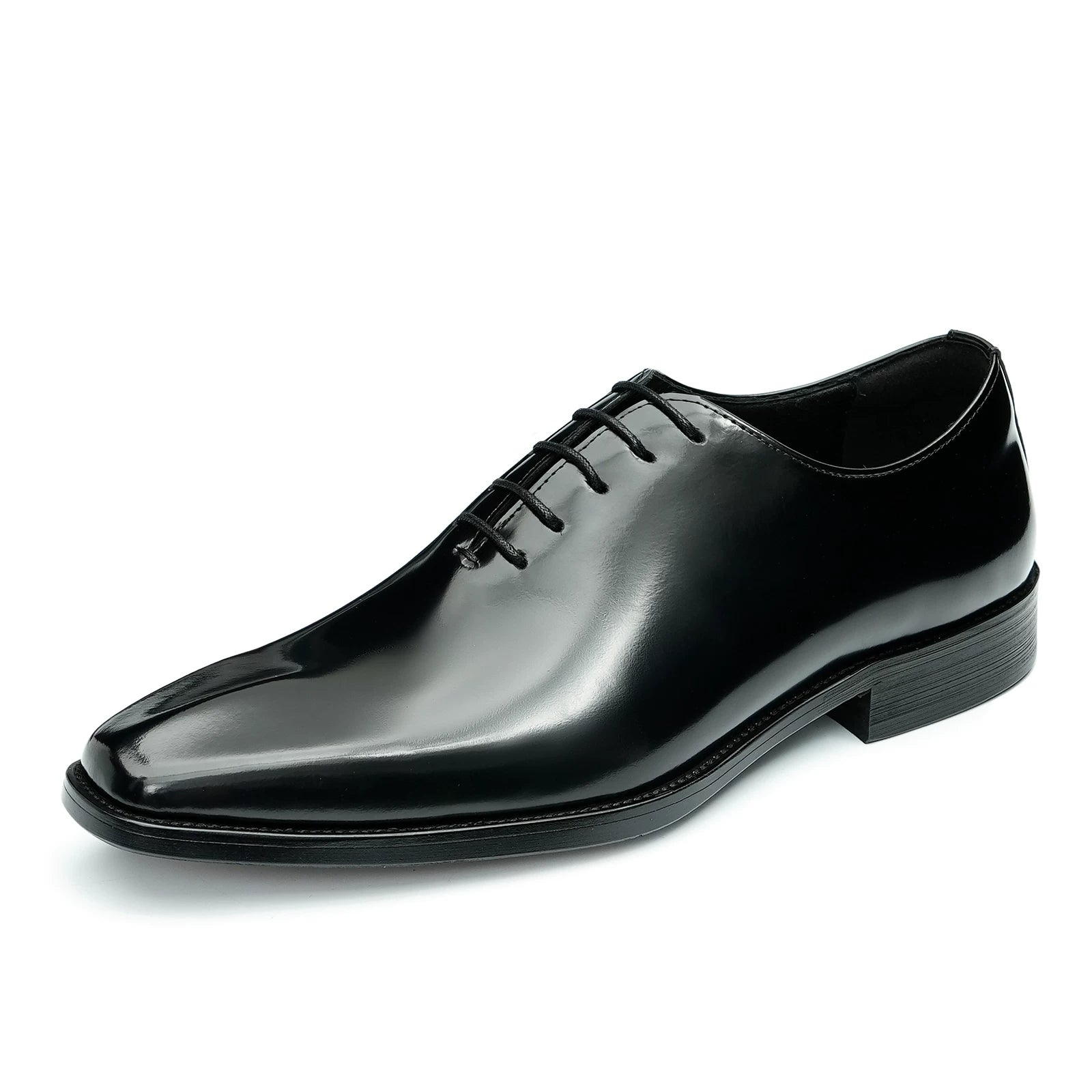 Men's Genuine Leather Leather Shoes, Patent Leather, Glossy