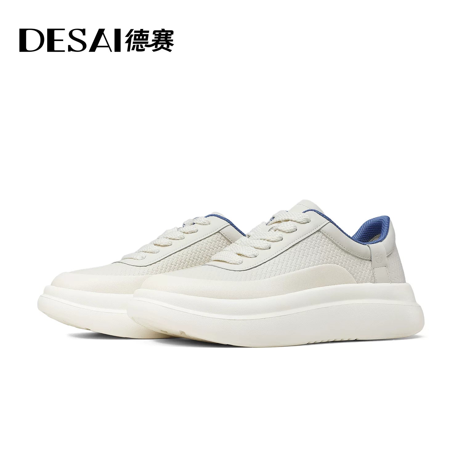 Men's Genuine Leather Casual Shoes, Height Increasing, Thick Sole