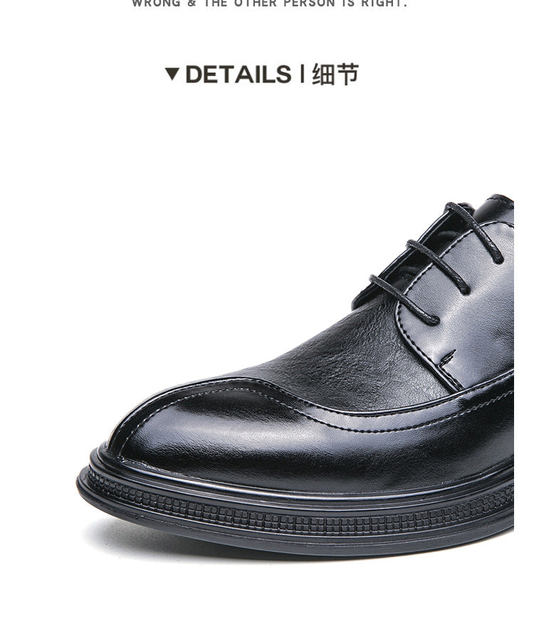 Cross-border 2026 autumn new casual leather shoes fashionable men's business shoes korean style tren
