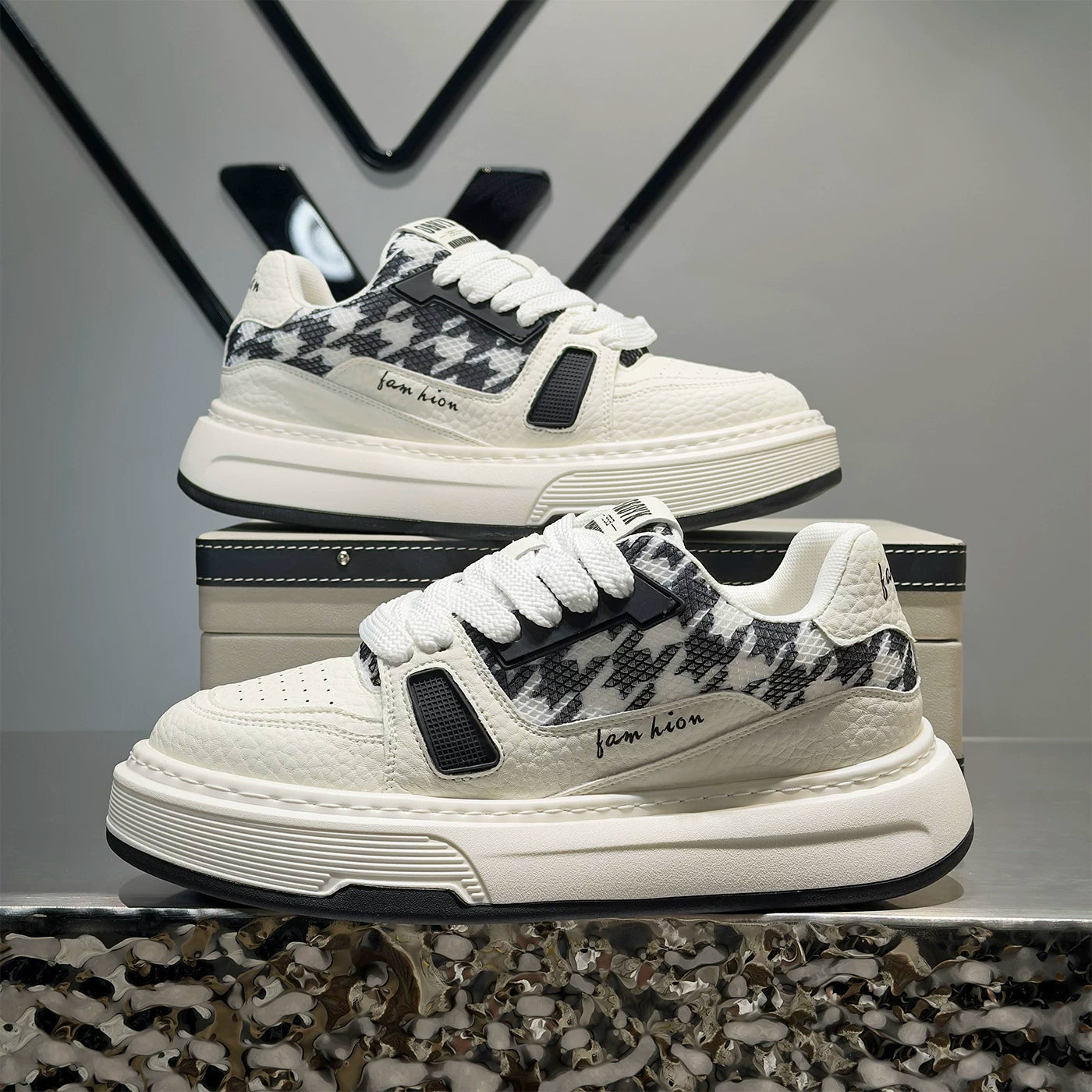 Men's Platform Low-Top Trendy Skate Shoes Spring
