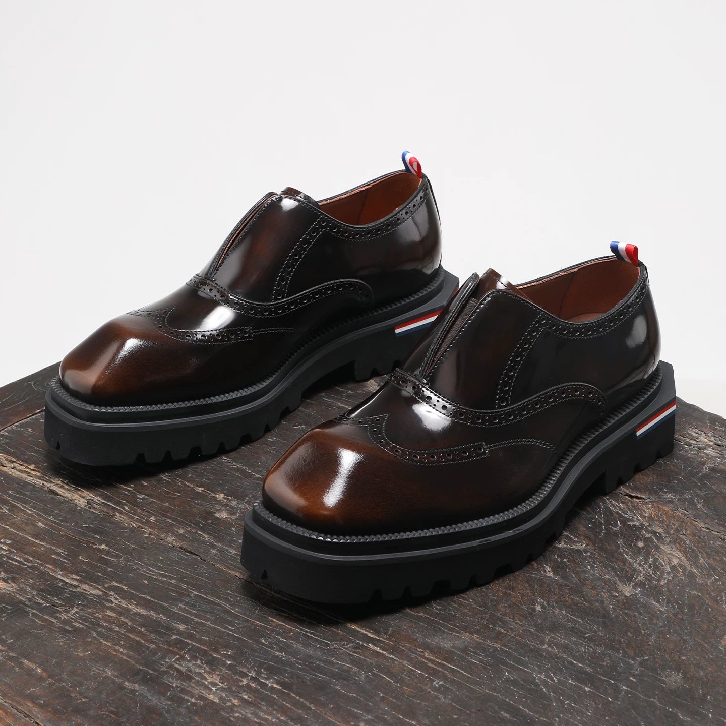 Men's Genuine Leather Leather Shoes, Height Increasing, Thick Sole