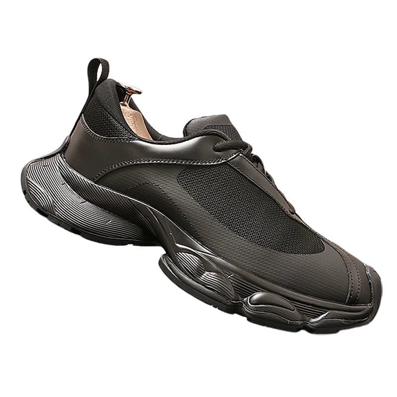 Men's Platform Height-Increasing Breathable Mesh British-Style Athletic Sneakers Casual