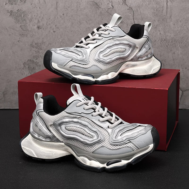 Men's Chunky Sneakers, Height Increasing, Thick Sole