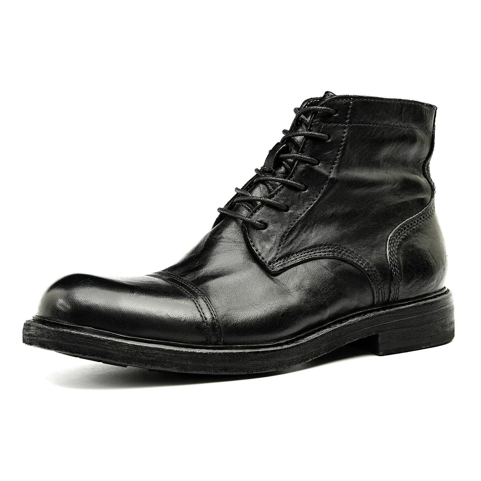 Men's Genuine Leather Martin Boots, Handmade, British Style