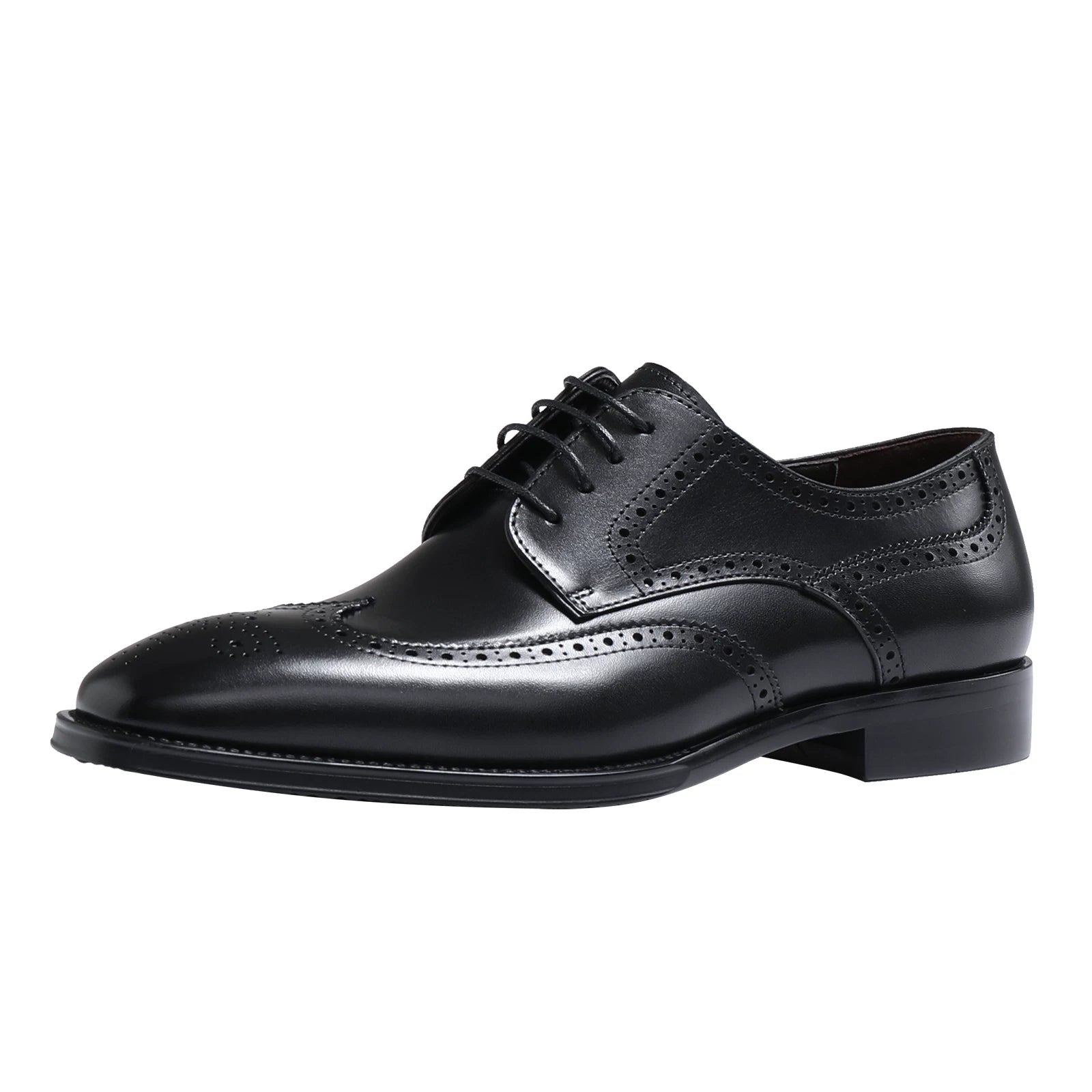 Men's Genuine Leather Derby Shoes, Breathable, Handmade