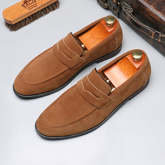 206-2 Solid color loafers British versatile loafers one-pedal casual beanie shoes cross-border