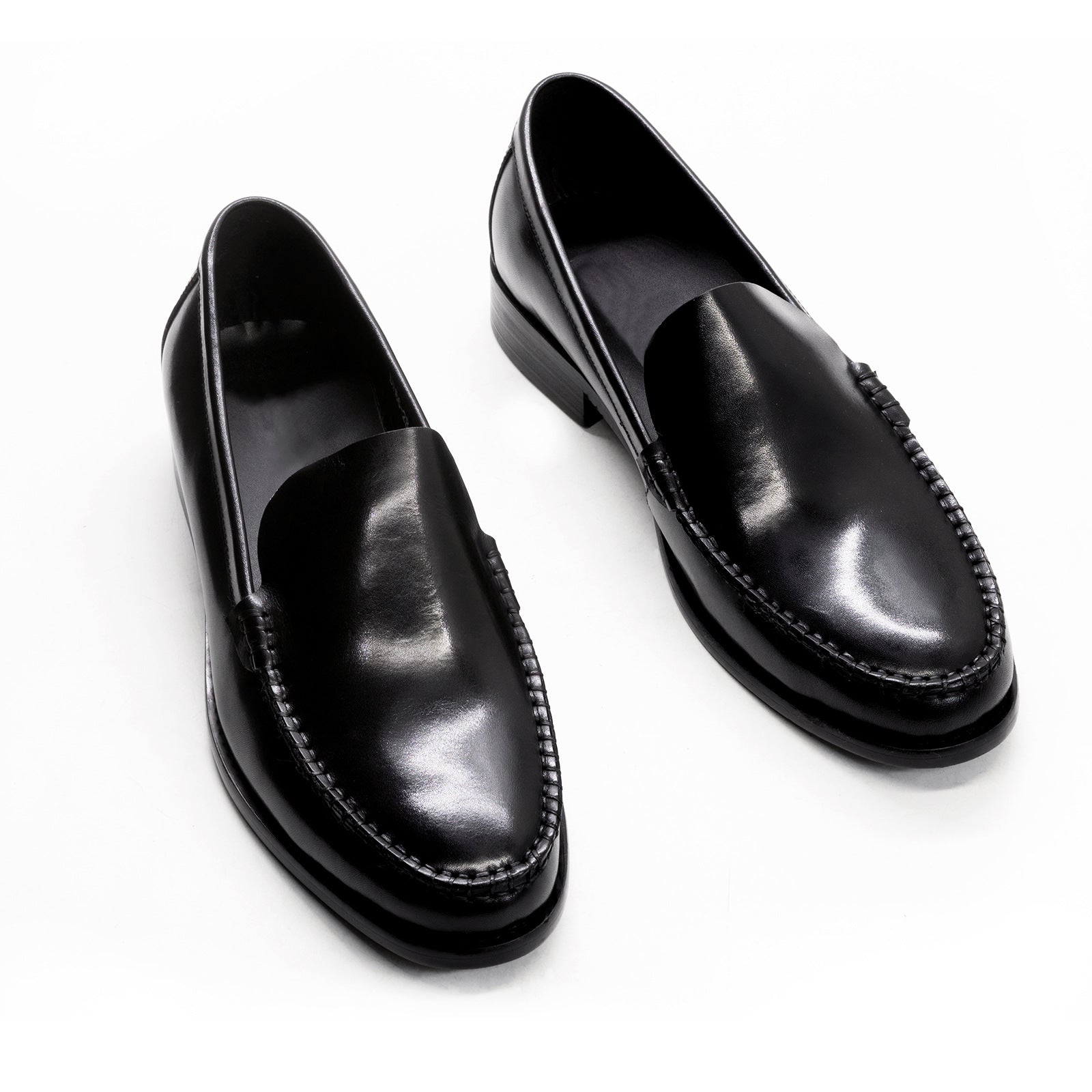Men's Leather Shoes Leather Custom New Slip-on Leather Shoes Men Gentleman Business Casual Loafers Office Simplicity