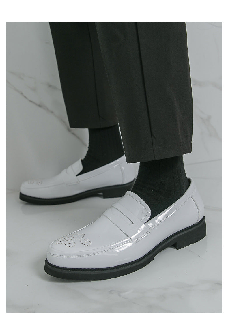 2026 spring new men's casual formal leather shoes business british brogue casual flats wedding shoes 14