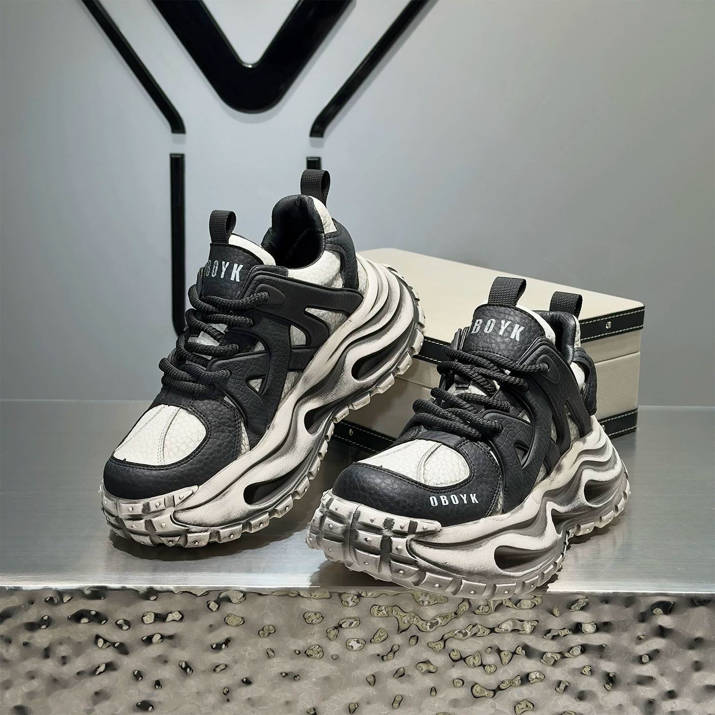 Men's Height-Increasing Platform Retro Chunky Dad Sneakers 2026 New