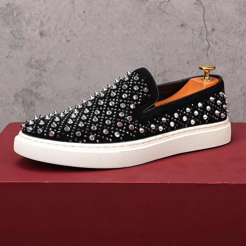 Men's Loafers, Slip-On, Embroidered