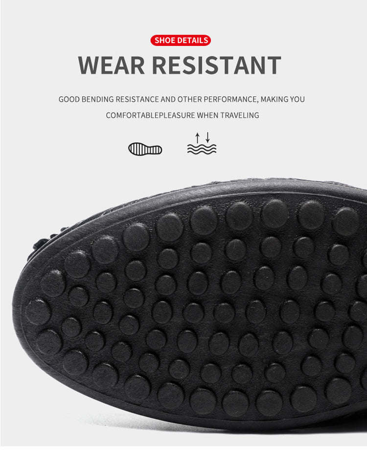 Spring/summer casual sneakers, trendy loafers, men's slip-ons, moccasins, one-step shoes, men's foot 14