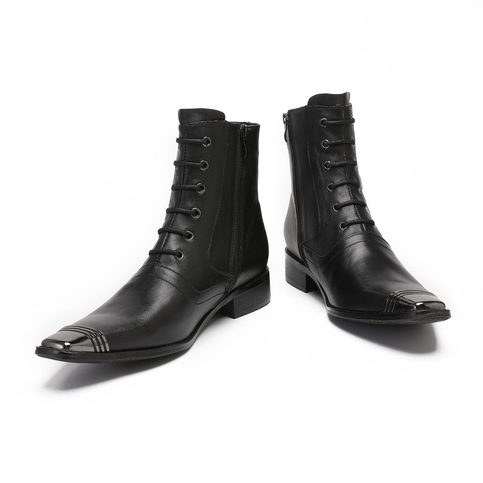 Men's Leather Chelsea Boots – Pointed Toe, Business