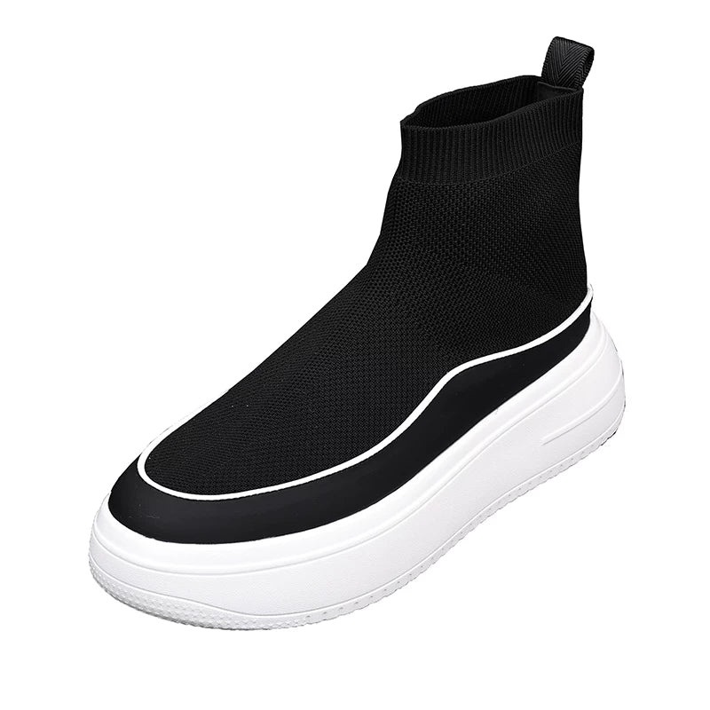 Men's Martin Boots, Height Increasing, Thick Sole