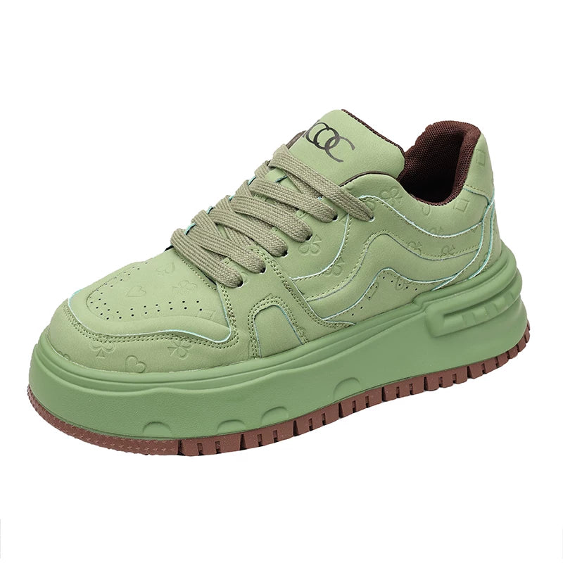 Men's Skate Shoes, Height Increasing, Thick Sole
