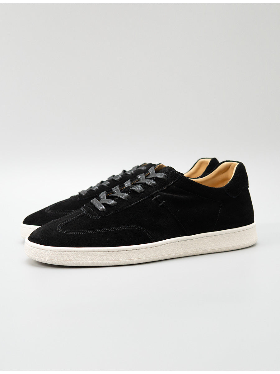 Zhenxian european station summer retro genuine leather guangzhou handmade pure color casual shoes fashiontrendy men's shoes easiest for match sneakers