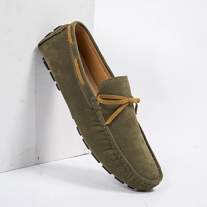 Men's Suede Loafers, Breathable
