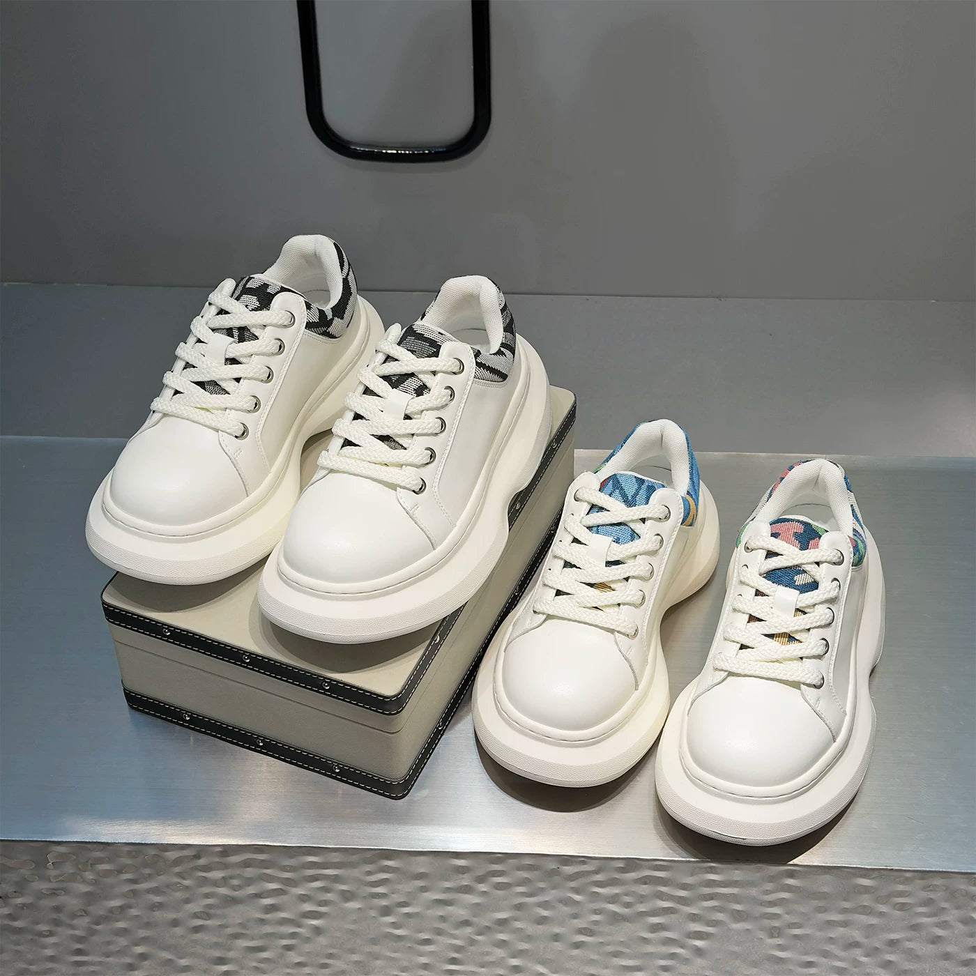 Men's Height-Increasing Platform Minimalist Trendy Puffy Sneakers 2026 New