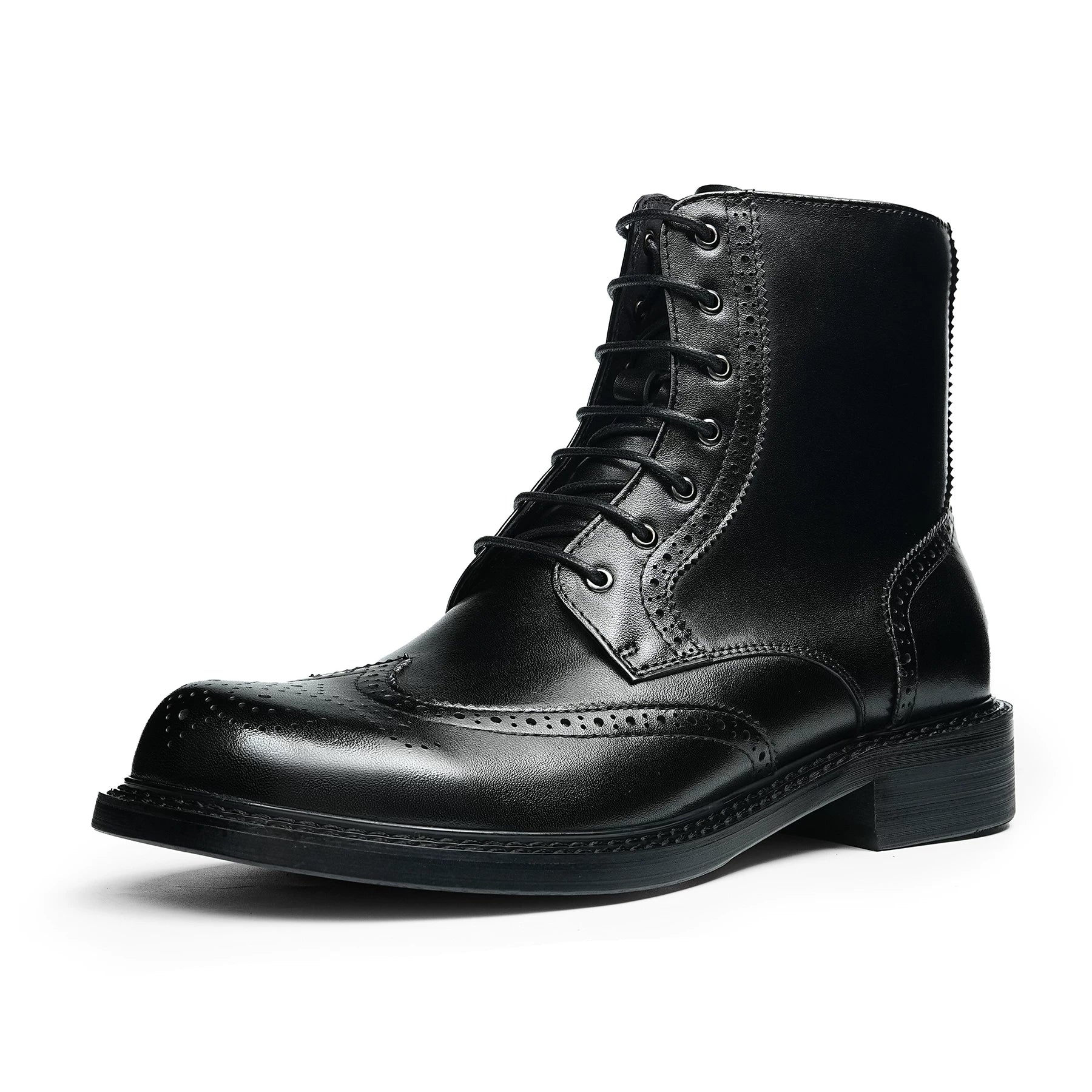 Men's Genuine Leather Martin Boots, British Style, Brogue