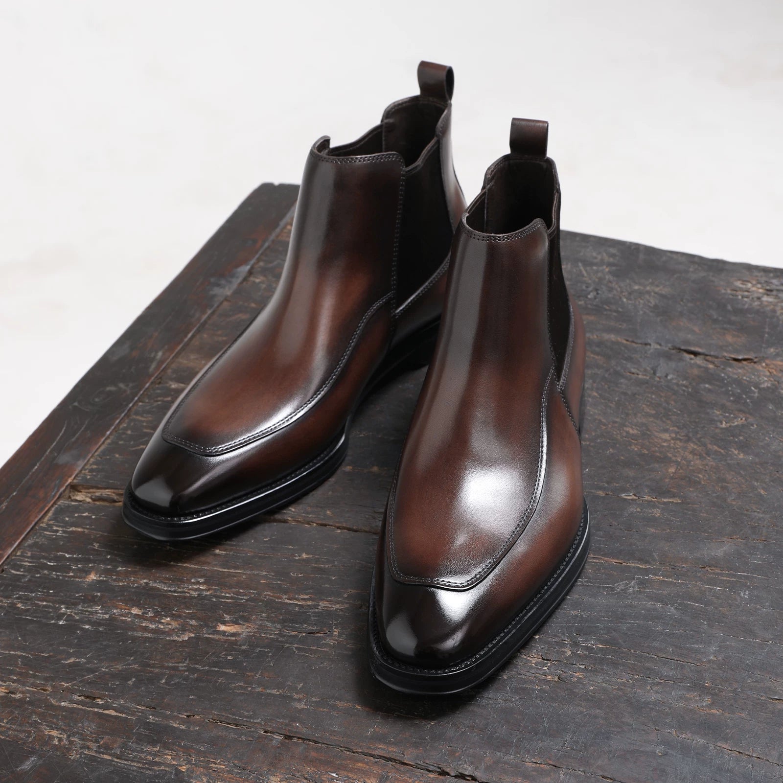 Men's Genuine Leather Martin Boots, Handmade, Business