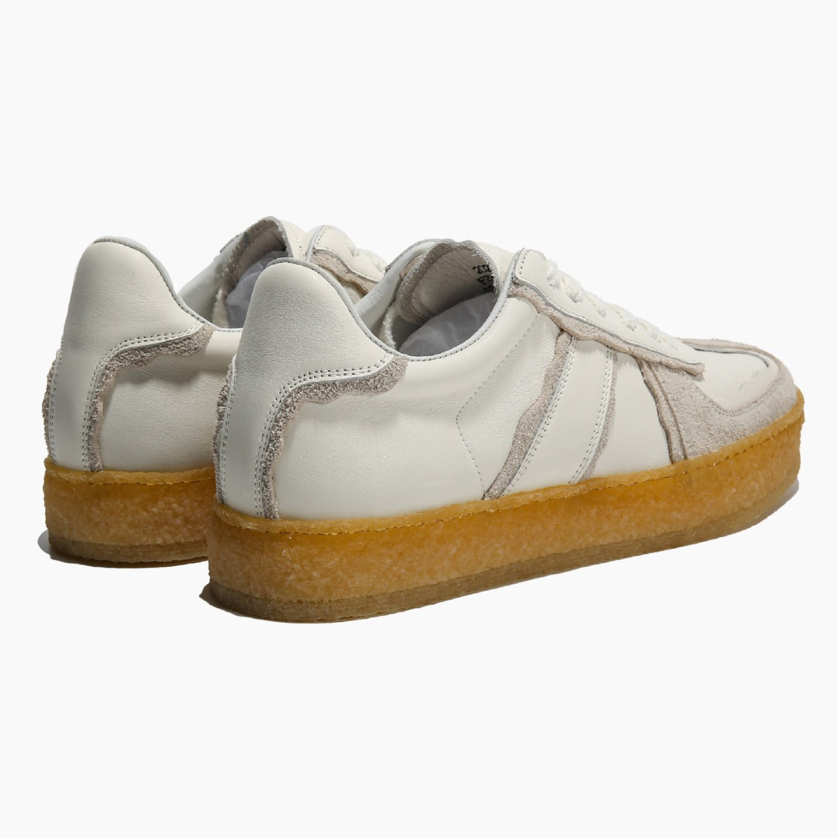 European station 2024 autumn men's fashion sneakers: retro german army trainers, genuine leather, versatile color block design, trendy casual skate shoes